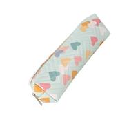 Tkidplw Estuche de piel resistente al agua, con cremallera, organizador para estudiantes, adultos, niños, suministros escolares, Blue