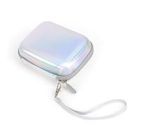 Tkidplw Funda protectora para cámara, bolsa de almacenamiento con textura de piel, adecuada para varios modelos de cámaras. Funda protectora, Silver