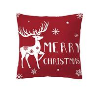 Tkidplw Fundas de cojín decorativas de Navidad, cómodas y lavables, para sala de estar, dormitorio, oficina, 1 unidad, decoración de sala de estar de temporada