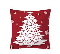 Tkidplw Fundas de cojín decorativas de Navidad, cómodas y lavables, para sala de estar, dormitorio, oficina, 1 unidad, decoración de sala de estar de temporada