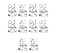 Tkidplw Juego de 10 soportes resistentes para cubierta de acuario, soporte para tapa de pecera, fácil de instalar, clips de abrazadera acrílica, cubierta de pecera