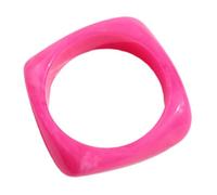 Tkidplw Llamativa pulsera cuadrada geométrica colorida de resina gruesa, moderna, elegante, accesorios de joyería geométrica de moda, talla única, como se describe