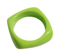 Tkidplw Llamativa pulsera cuadrada geométrica colorida de resina gruesa, moderna, elegante, accesorios de joyería geométrica de moda, talla única, como se describe