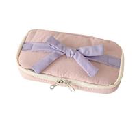 Tkidplw Lovely Bows - Estuche para lápices de gran capacidad, bolsa para bolígrafos con lazo, suministros de oficina para estudiantes, espaciosa caja de almacenamiento con lazos, bolígrafo con lazo