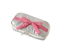 Tkidplw Lovely Bows - Estuche para lápices de gran capacidad, bolsa para bolígrafos con lazo, suministros de oficina para estudiantes, espaciosa caja de almacenamiento con lazos, bolígrafo con lazo
