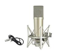 Tkidplw Micrófonos de condensador profesional de estudio con diafragma de metal para capturas de sonido claras, micrófono de condensador XLR profesional con diafragma de metal