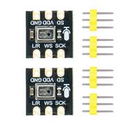 Tkidplw Módulo de micrófono omnidireccional de bajo ruido con pines presoldados para una instalación rápida, módulo auditivo de bajo consumo de energía