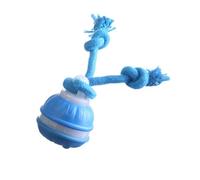 Tkidplw Pelota de rebote automática para perros con sonido interactivo, ABS resistente a las mordidas, para interiores y exteriores, juego de cachorros, resistente a las mordidas, pelota interactiva