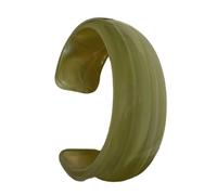 Tkidplw Pulseras acrílicas anchas geométricas redondas, cómodas pulseras de apertura, textura acrílica, adecuadas para uso diario en fiestas, brazalete geométrico abierto, talla única, como se