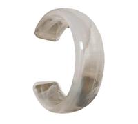 Tkidplw Pulseras acrílicas anchas geométricas redondas, cómodas pulseras de apertura, textura acrílica, adecuadas para uso diario en fiestas, brazalete geométrico abierto, talla única, como se