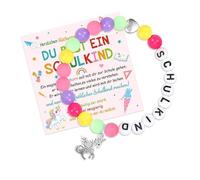 Tkidplw Pulseras creativas de cuentas acrílicas con colgante, ajustable, ligera, joyería de muñeca para mujeres y adolescentes, adolescentes, niñas, cuentas de letras de moda, talla única, como se