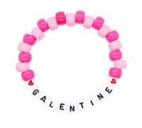 Tkidplw Pulseras creativas de cuentas acrílicas con colgante, ajustable, ligera, joyería de muñeca para mujeres y adolescentes, adolescentes, niñas, cuentas de letras de moda, talla única, como se