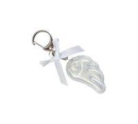 Tkidplw Sweet Charm - Llavero de ala de ángel con colgante de aleación japonesa para mujeres y niñas, para uso diario, blanco, Talla única