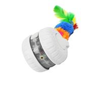 Tkidplw Teaser eléctrico con activación automática, juguete interactivo para felinos, ejercicio en interiores y entretenimiento, recargable por USB, para gatos