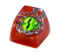 Tkidplw Teclado mecánico de resina, diseño de ojos de dibujos animados, altura translúcida, para accesorios mecánicos, teclas temáticas de dibujos animados