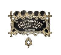 Tkidplw Wood Spirit - Tabla parlante de adivinación con planchette radiestesia, herramienta para decir mensajes, suministros de juego místico, espíritu de calavera con plancha