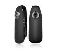 Tkiplay Cámaras de cuerpo pequeño con grabación de audio y video, mini cámara corporal de policía, cámara corporal portátil para protección personal, cámara de clip para camisa con detección de