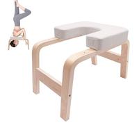 TkkMivcOC Banco de yoga de inversión, 2 en 1, con acolchado de poliuretano, taburete para pie de cabeza para aliviar la fatiga, entrenamiento de equilibrio, 200 kg, color blanco