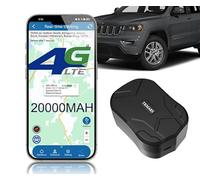 TKMARS 4G Tracker para Coche GPS Tracker Coche 20000 mAh GPS Tracker con Tarjeta SIM, Aplicación, Tiempo de Espera de hasta 240 Días