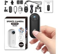 TKMARS Cámara Deportiva Mini 1080P Full HD 120° Gran Angular WiFi, Magnética Sumergible hasta 30M, Clip Portátil Resistente, Ideal para Moto, Senderismo y Aventuras al Aire Libre (Negro)