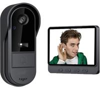 TKMARS Campainha Sem Fios Exterior Camara Campainha Sem Fios Exterior Camara Conexión Inalámbrica Bluetooth de 2,4 G, Visión Gran Angular De 170°, Intercomunicador Visual