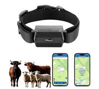 TKMARS Collar GPS 4G para Perros de Caza Caballos Vacas Ovejas 3000mAH Batería Localizador GPS para Animales Grandes Resistente al Agua IP66 Seguimiento en Tiempo Real, Alerta de Geocerca TK935