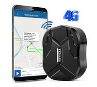 TKMARS Localizador GPS 4G para Coche, GPS Dual gsm/GPS, Batería 10000mAh hasta 160 Días, Imán Fuerte, Impermeable IP58, Seguimiento en Tiempo Real, Sin Suscripción