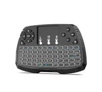 TKMARS Mini Teclado inalámbrico Teclado ratón Set Teclado Touchpad con retroiluminación de 7 Colores para Tableta, TV, PC, Android, Windows, Mac OS, Linux, etc.