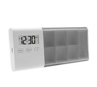 TKMARS Pastillero Semanal Pastillero de Bolsillo con Alarma Adecuado para Las Personas Que a Menudo se Olvidan de Tomar Su Medicación, Como Los Ancianos y Los Niños(USB)