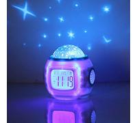 TKMARS Reloj Despertador Proyección para Niños con Luz Nocturna Musical, Proyector Star Sky Light, Digital para Niñas y Bebé
