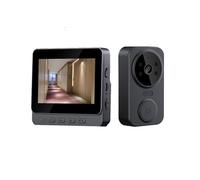 TKMARS Timbre con Video Videoportero Inalámbrico con Pantalla IPS de 4.3" Timbre inalámbrico con Cámara 1080P para Intercomunicador de Comunicación Dual para la Familia No se Requiere WiFi