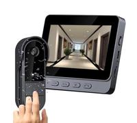TKMARS Timbre inalámbrico con cámara 1080P IP67 impermeable - Videoportero exterior con pantalla de 4,3", visión nocturna, ángulo de 170°, videoportero para casa, sin WiFi ni aplicación