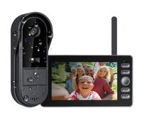 TKMARS Timbre inalámbrico con Cámara Impermeable 1080P, Videoportero para Exteriores con Pantalla IPS de 4,3", Audio y Grabación Duales, Video Portero sin WiFi ni App, Videoportero para el Hogar