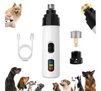 TKNIBEEN Heusom Silent Groom Pro Nail Grinder, Electric Nail Trimmer for Dogs, Dog Nail Grinder Quiet, for Dogs and Cats, Quick USB Charges with Replacement Grinding Heads (1)