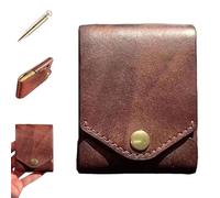 TKNIBEEN Vintage Handmade Leather Wallet, Multifunctional Compact Wallets, Multifunctional Handmade Leathers Wallet for Men, Leather Card Wallets, Slim Card Holder with Built-In Pen Slot (1pcs)