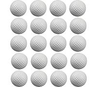 TKOWTB 20 pelotas de práctica de golf de aire, pelota de espuma, entrenamiento de golf en interiores y exteriores, para tapete de golpeo en el patio trasero, color blanco