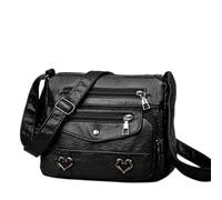 TKQBDBG Bolso Bandolera Mujer Corazón Decoración Multi Bolsillo Crossbody De Hombro, Rectangular Casual para Hombres Mujeres Viajes Y Compras Diarias