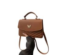 TKQBDBG Bolso Bandolera Mujer De Aleta Cuadrada Pequeña V Stitch, Bolsa Transversal La Manija Superior del Acento Mariposa para El Uso Casual Diario Las Mujeres