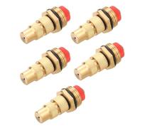 TKSE 5PCS Boquillas de Nebulización de Latón, Boquilla de Pulverización de Ajustable, G1/2 Rosca Macho Cabezal de Pulverización de Agua de Riego para Riego de Césped de Jardín (G1/2"-DN15)