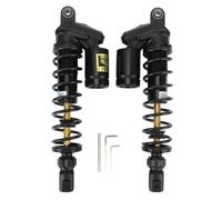 TKSE Amortiguadores TKSE para motocicleta, conjunto de amortiguador de suspensión de resorte trasero de aleación de aluminio de 350mm para Pcx125 Pcx150 Pcx160 (Negra)