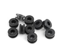 TKSE Arandelas de Revestimiento para Motocicleta - 10 Unidades de Goma ABS Negro