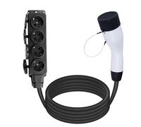 TKSE Cable de Descarga para Coches,Adaptador V2L de 30cm con Enchufe UE Tipo 2,16A 3,5 KW,Enchufe de Cable de Descarga,Vehículo para Carga, Descargador para Descarga EV V2L