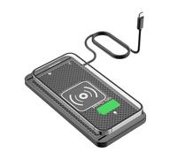 TKSE Carregador de Carro Sem Fio, Tapete de Carregamento Rápido de 15W con 4 Modos de Carregamento, Suporte Antiderrapante para Tapete Impermeável, para iOS e Samsung