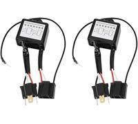 TKSE Convertidor Polar Negativo, Convertidor de Polaridad, 2 piezas de Aleación LED Convertidor Negativo Arnés Adaptador Interruptor Polaridad Inversa Polar Negativa para H4