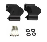 TKSE Elevador de Manillar de Motocicleta, 7/8 '' 22 Mm Adaptador de Montaje de Abrazadera, Aleación de Aluminio Elevador de Manillar para Motocicleta (Negro)