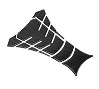 TKSE Etiqueta Engomada Del Tanque De La Motocicleta, Fibra De Carbono, Protector De La Almohadilla Del Tanque De Combustible De La Motocicleta, Calcomanías Universales