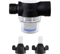 TKSE Filtro de Agua Universal, Fino Extraíble de Acero Inoxidable, Inline Meshsieb Wasserpumpe Filter para Tanque y Autocaravana, Bombas de Jardín y Plantas de Agua Domésticas con Filtro