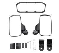 TKSE Juego de espejos retrovisores y espejos laterales UTV, visión amplia, plegable, ajustable, lente convexa de vidrio a prueba de salpicaduras, material resistente para 5