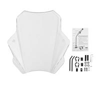 TKSE Parabrisas universal de motocicleta, deflector de viento delantero ajustable, reemplazo de pantalla, protección contra el viento transparente para conducir en carreteras con m