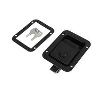 TKSE Pestillo de Puerta de Paleta para Remolque, Pestillo de Caja de Herramientas con Mango, Llaves para Camiones RV Campistas Armario Caja Eléctrica (120 * 92mm)